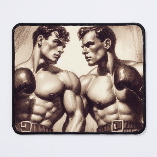Item preview, 1940s San Francisco Knock Out Tom of Finland Tribute Gay Pride Graphic Design designed and sold by ItsAKinkThing.