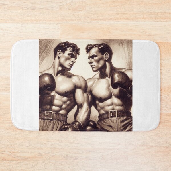 Item preview, 1940s San Francisco Knock Out Tom of Finland Tribute Gay Pride Graphic Design designed and sold by ItsAKinkThing.