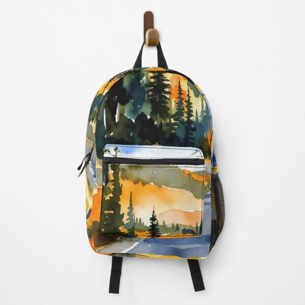Item preview, Autumn Drive Watercolor Landscape designed and sold by ChrisButler.