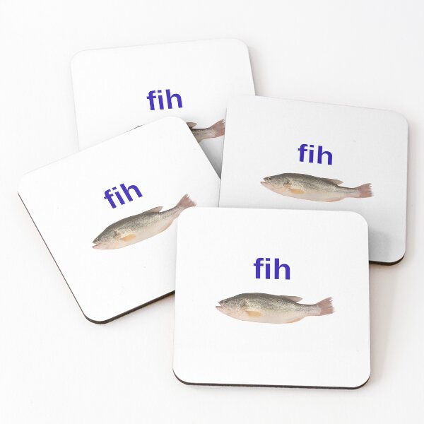Item preview, Funny Misspelled 'Fih' Bass Fish Graphic Design designed and sold by Colorful-Garden.