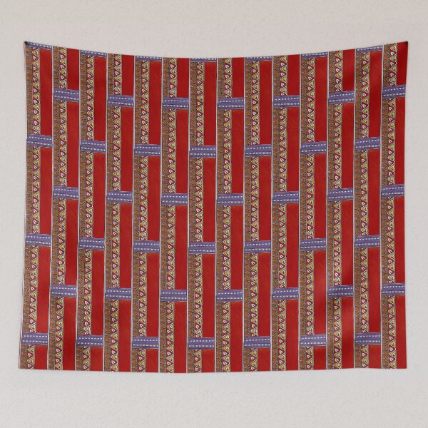 Item preview, Madhubani Red Border  designed and sold by with-anugraha.