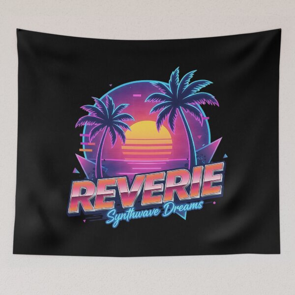 Item preview, Reverie Synthwave Sunset Retro Palm Art designed and sold by SoulenCify.