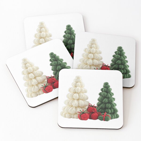 Item preview, Christmas Chunky Knitted Christmas Tree Decor | Handmade Holiday Gif designed and sold by Magounette.