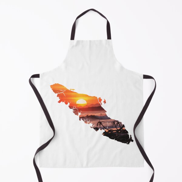Item preview, Vancouver Island Map Filled with a Fiery West Coast Sunset designed and sold by HumansStuck12.
