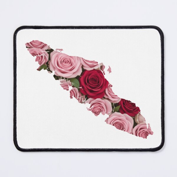 Item preview, Vancouver Island Map Filled with Elegant Pink Roses designed and sold by HumansStuck12.