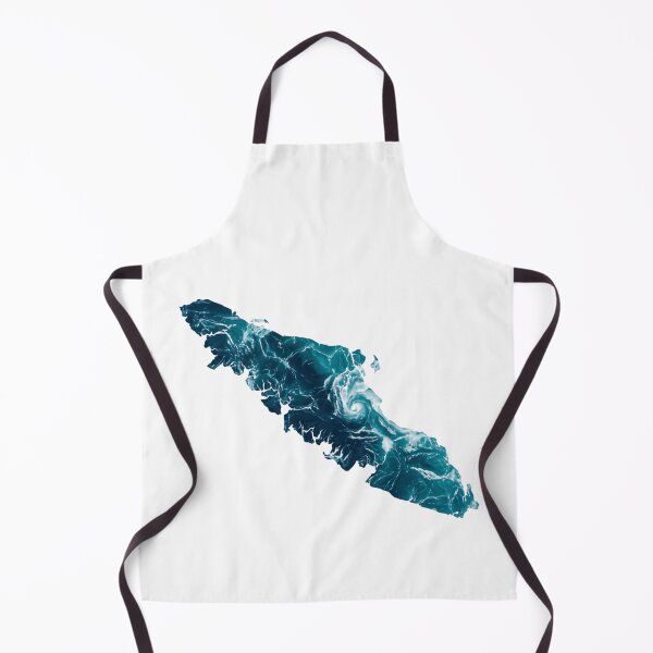Item preview, Vancouver Island Map Capturing a Powerful Stormy Ocean Wave designed and sold by HumansStuck12.