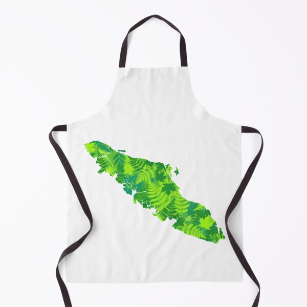 Item preview, Vancouver Island Map Filled with Bright Green Ferns designed and sold by HumansStuck12.