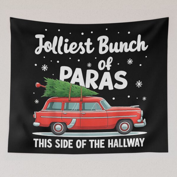 Item preview, Jolliest Bunch of Paras This Side of the Hallway Christmas Car designed and sold by EvelysEmelia.