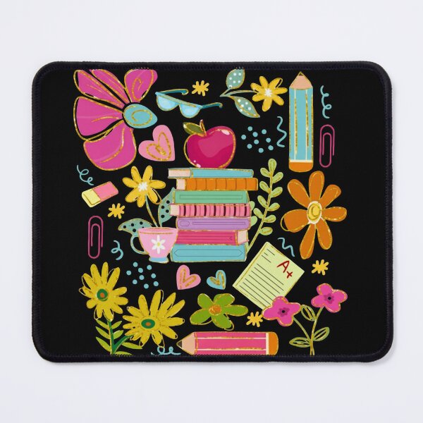 Item preview, Cute Teacher Doodle Art – Books, Flowers & School Supplies Illustration designed and sold by scanusha1979.