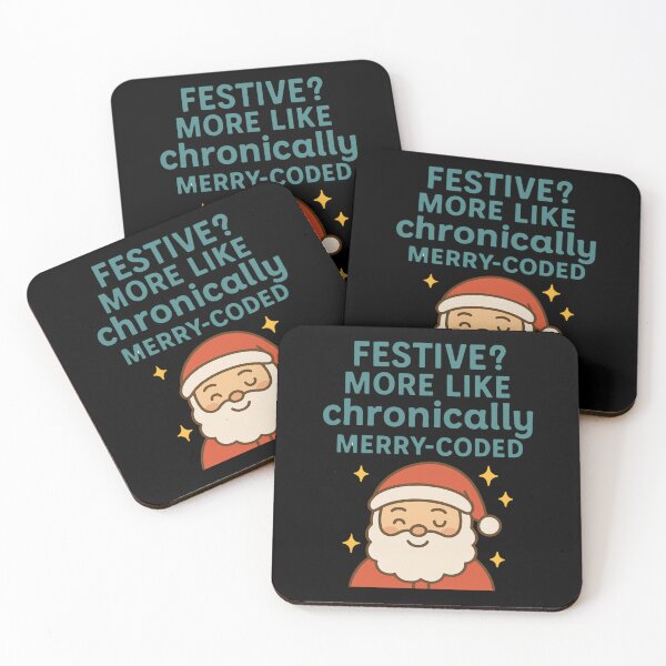 Item preview, Festive? More like chronically merry coded designed and sold by Nikki Krishna.