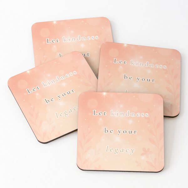 Item preview, Let Kindness Be Your Legacy – Soft Inspirational Quote Art designed and sold by BlessedStudio31.