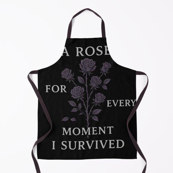 Item preview, A Rose for Every Moment I Survived – Resilience Gothic Quote Shirt designed and sold by Mouraludia.