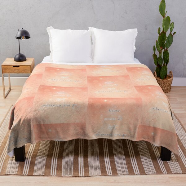 Item preview, Leave Traces of Light Wherever You Go – Warm Soft Inspirational Quote designed and sold by BlessedStudio31.