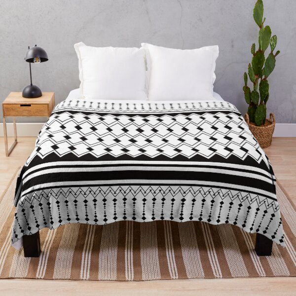 Item preview, Black & White Lattice Tribal Stripe Pattern designed and sold by PiPithecats.