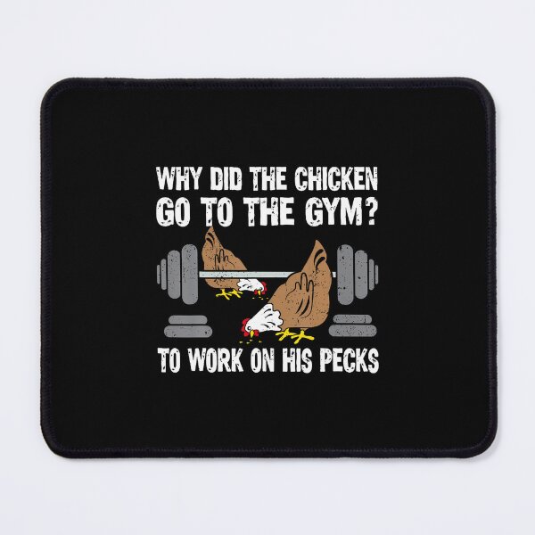 Item preview, Why Chicken Go To The Gym Funny Workout Fitness Men Women designed and sold by BrandyMartha.