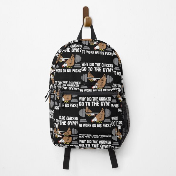 Item preview, Why Chicken Go To The Gym Funny Workout Fitness Men Women designed and sold by BrandyMartha.