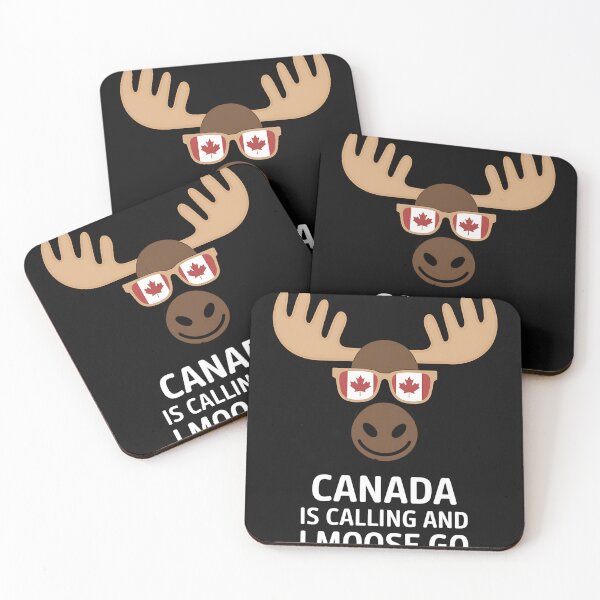 Item preview, Funny Canadian Elk Flag designed and sold by Rackaam.