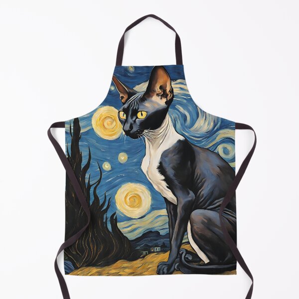 Item preview, Starry Night Sphynx Cat Art designed and sold by Sphynx Cat Art.