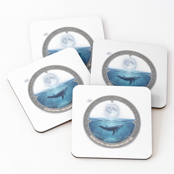 Item preview, Humpback Whale Moonlight Ocean - Nature's Rhythm Decorative Frame designed and sold by harmandragon04.