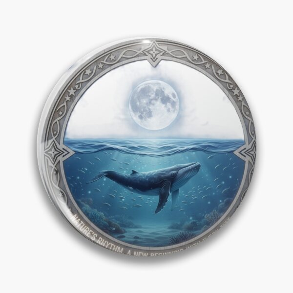 Item preview, Humpback Whale Moonlight Ocean - Nature's Rhythm Decorative Frame designed and sold by harmandragon04.