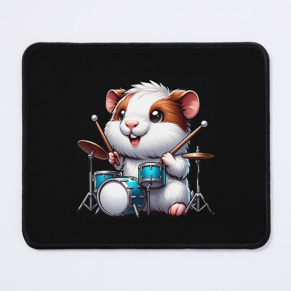 Item preview, Cute Guinea Pig Drummer Rodent Music Band Design designed and sold by JacquelineEnri.