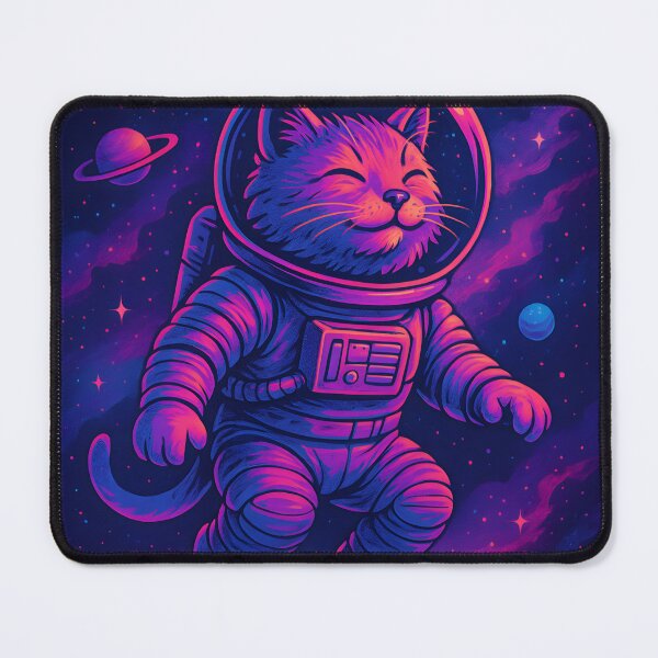 Item preview, Synthwave Cat - Happy Space Cat designed and sold by HBR-Graphics.
