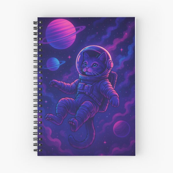 Item preview, Synthwave Cat - Cosmic Explorer designed and sold by HBR-Graphics.