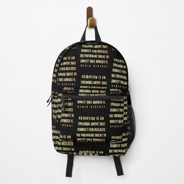 Item preview, Denis Diderot: Patriotism is an ephemeral motive that scarcely ever outlasts the particular threat to society that aroused it. designed and sold by artbleed.