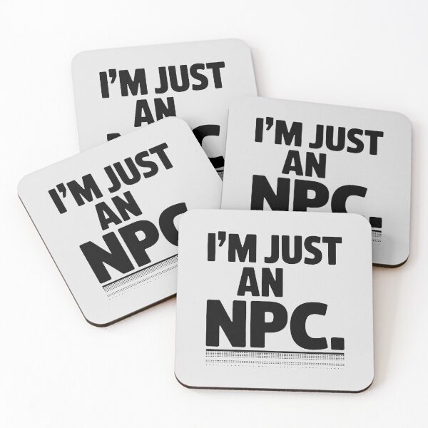 Item preview, I'm Just an NPC Minimalist Gamer Statement Design designed and sold by SplashTastic.