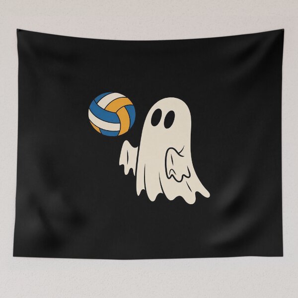 Item preview, Ghost Playing Volleyball Halloween Game Day designed and sold by BubblePancake.