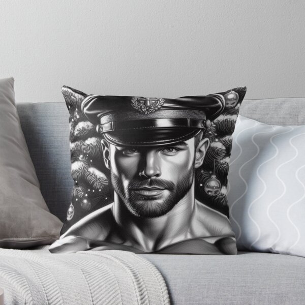 Item preview, Gay Christmas Daddy Unwrapped - Gay Leather Daddy Graphic Design designed and sold by ItsAKinkThing.
