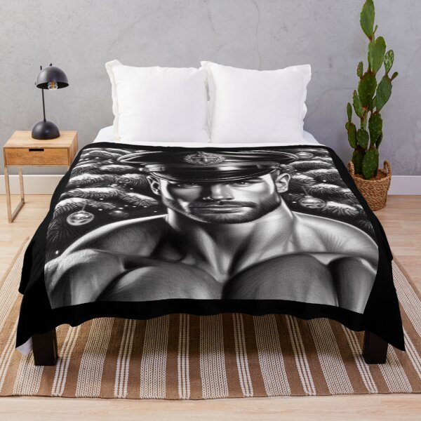 Item preview, Gay Christmas Daddy Unwrapped - Gay Leather Daddy Graphic Design designed and sold by ItsAKinkThing.