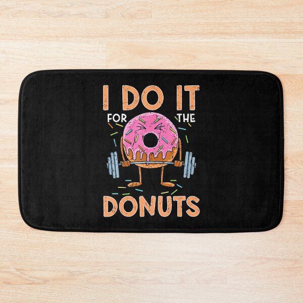 Item preview, I Do It For The Donuts Workout Weightlifting Fitness Gym Tee designed and sold by ConnieDora.