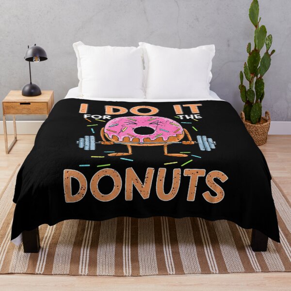 Item preview, I Do It For The Donuts Workout Weightlifting Fitness Gym Tee designed and sold by ConnieDora.