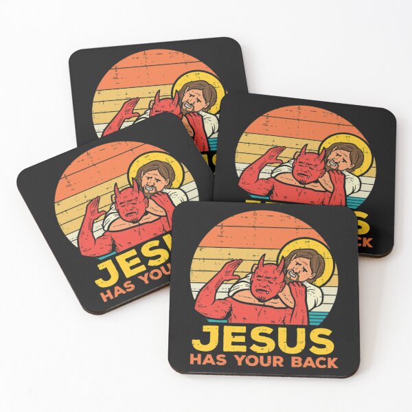 Item preview, Jesus Has Your Back Jiu Jitsu Retro Christian Men designed and sold by Robeunningham.