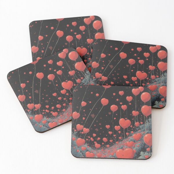 Item preview, Red balloon sky above winding path designed and sold by Mianku | Für das Leben.