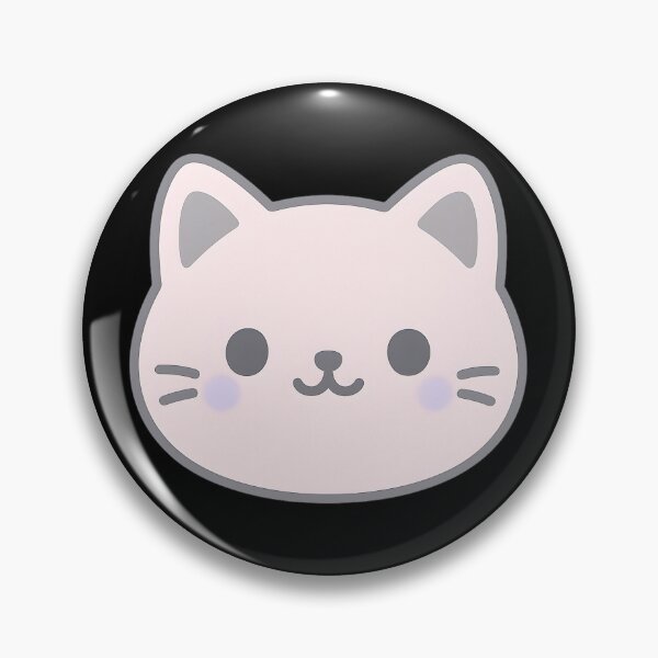 Item preview, Cute Cat Head Minimal Stencil Design designed and sold by HUMORONCOTTON.