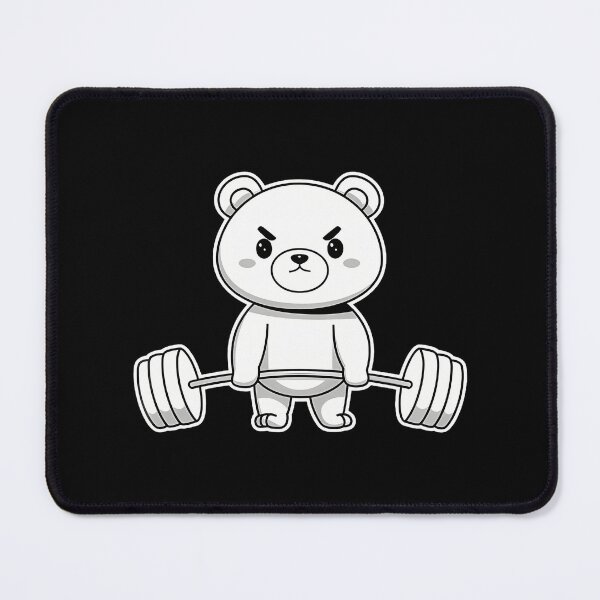 Item preview, Bear Bodybuilder Weight Lifting Gym Workout Sports designed and sold by JosephineEdith1.