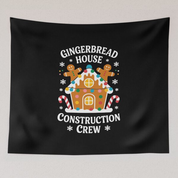 Item preview, Gingerbread House Construction Crew Decorating Baking Xmas designed and sold by BubblePancake.