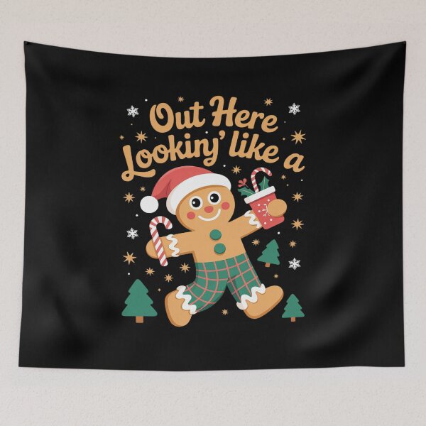 Item preview, Gingerbread Out Here Looking Like A Snack Boujee Xmas designed and sold by BubblePancake.