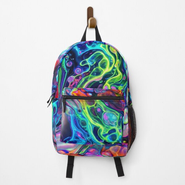 Item preview, Vibrant Neon Liquid Oil Diffusion Abstract Pattern designed and sold by BrickXSq.