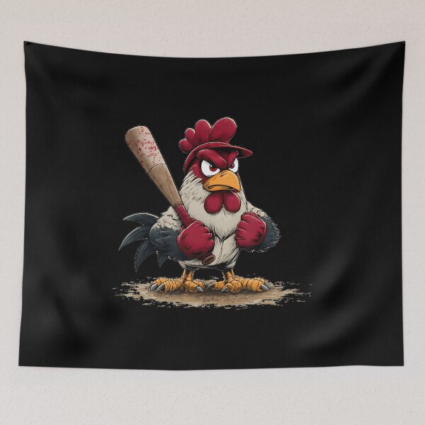 Item preview, Nice Sport Rooster Look For Baseball And Bat Lovers designed and sold by JosephineEdith1.