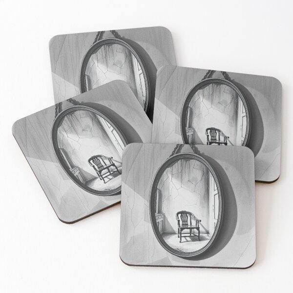 Item preview, Surreal Broken Mirror Chair Reflection Art Print designed and sold by EllDAV777.