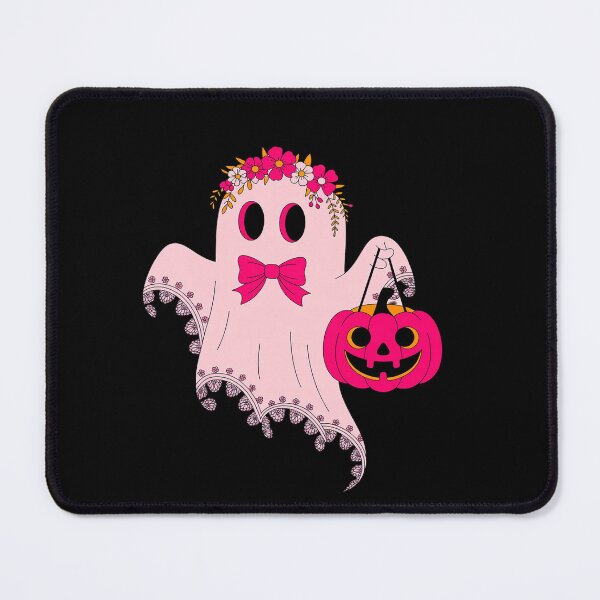 Artikelvorschau, Mädchen Kokette Geist Halloween Pink Ghost Spooky Lace Ghost entworfen und verkauft von BubblePancake.