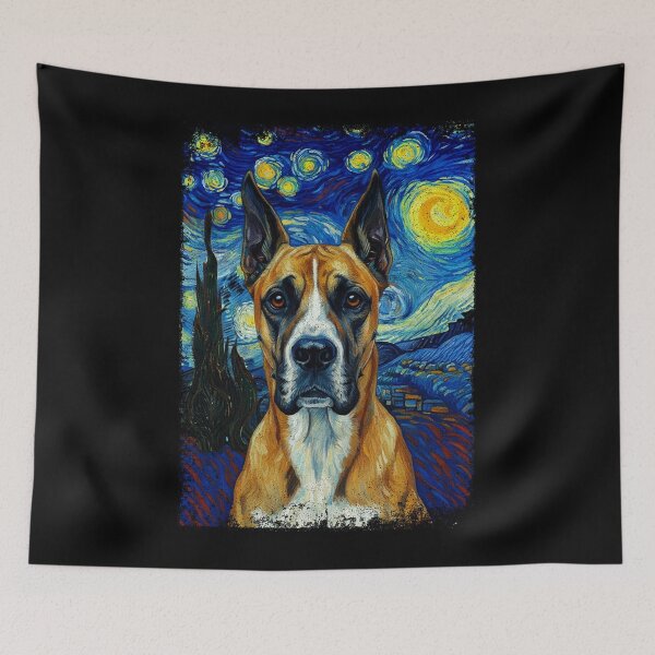 Item preview, STARRY NIGHT - GREAT DANE | Pets and Dogs lovers for Men and Women t-shirt designed and sold by panchiTWO.