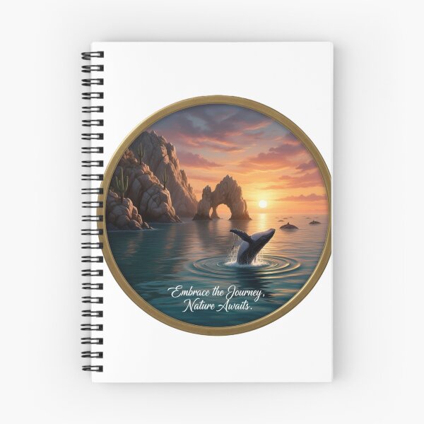 Item preview, Embrace the Journey Cabo Sunset Whale Breaching Nature Art designed and sold by harmandragon04.