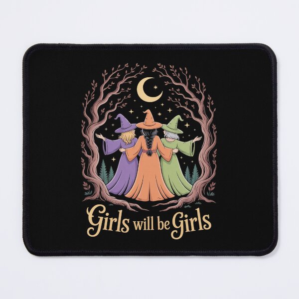 Item preview, Girl Will Be Girls Witch Witchy Spooky Season Halloween (2) designed and sold by BubblePancake.