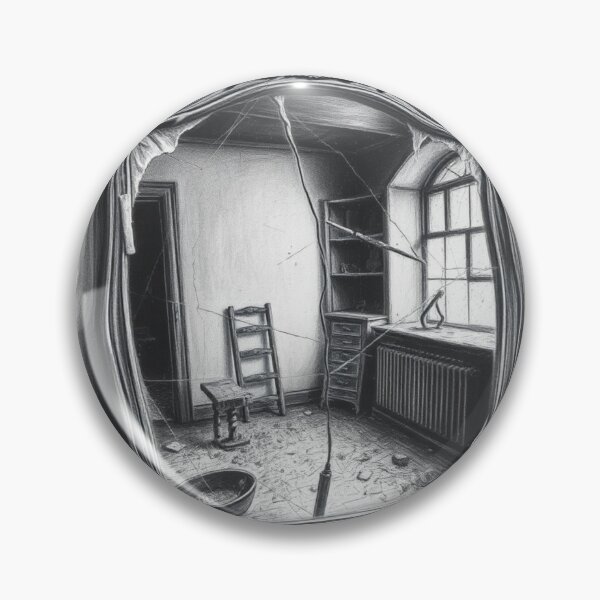Item preview, Broken Mirror Abandoned Room Gothic Wall Art Print designed and sold by EllDAV777.