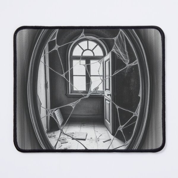 Item preview, Broken Mirror Haunted Room Gothic Wall Art Print designed and sold by EllDAV777.