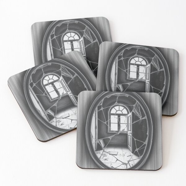 Item preview, Broken Mirror Haunted Room Gothic Wall Art Print designed and sold by EllDAV777.